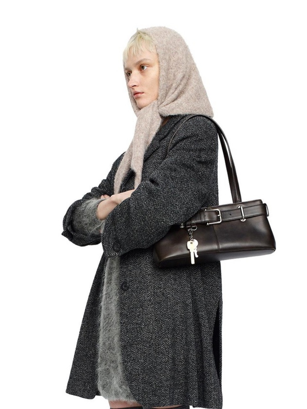 Osoi Shoulder Brocle Mini Brown